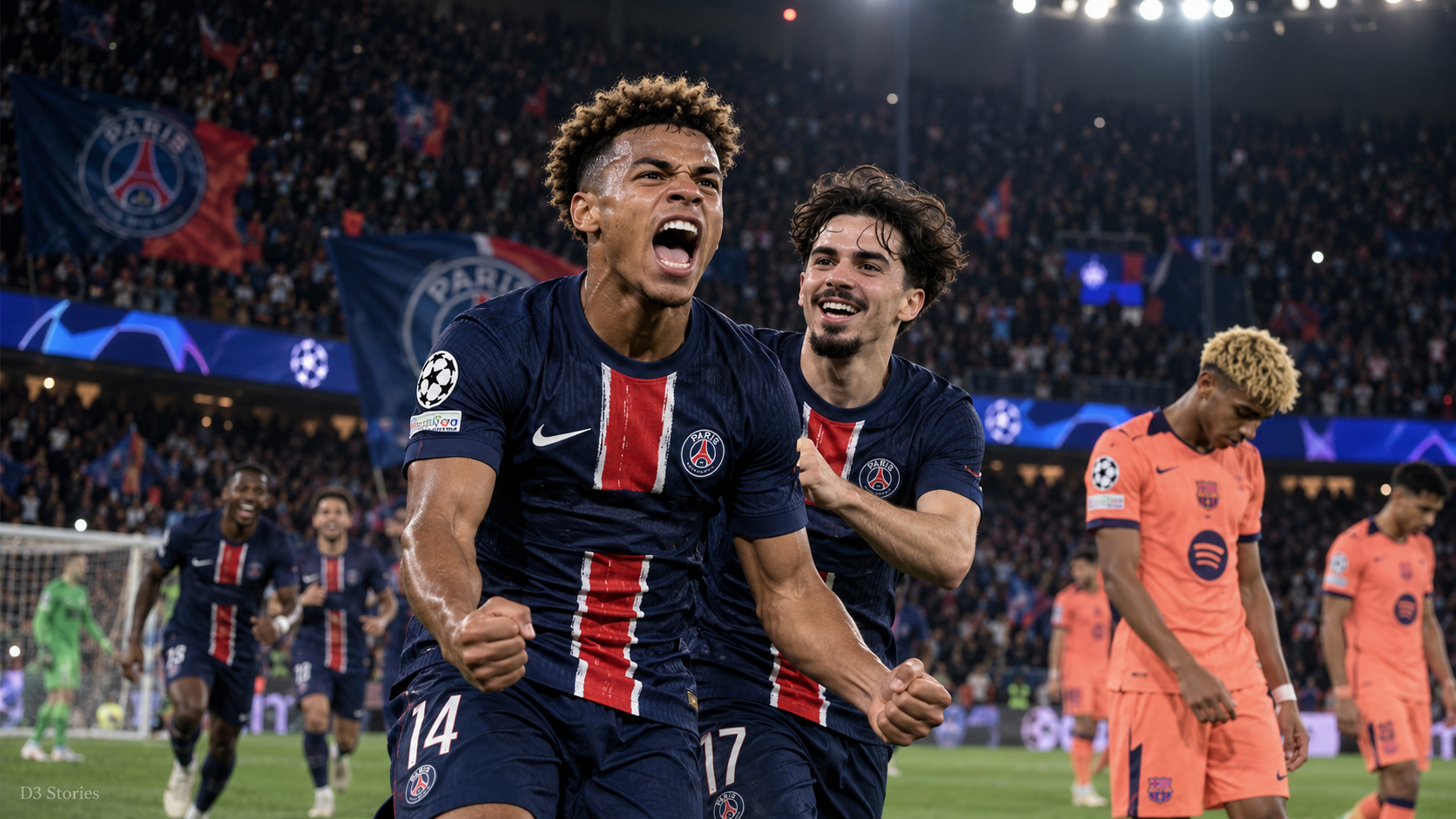 PSG 4-2 Barça : deux égalisations, puis sept minutes de naufrage pour Barcelone