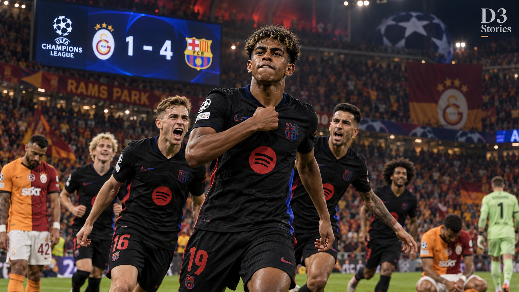 Le Barça renverse puis écrase Galatasaray : 4-1 à Istanbul