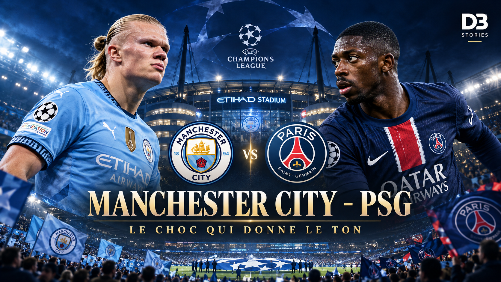 Manchester City – PSG : le choc qui peut déjà donner le ton en Ligue des champions