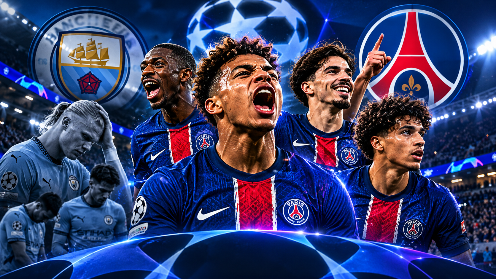 Le PSG fracasse Manchester City à l’Etihad : 4-2, Paris envoie un message à toute l’Europe